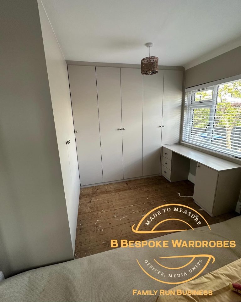 Made to measure, bespoke fitted hinged corner wardrobe in Kent and Maidstone