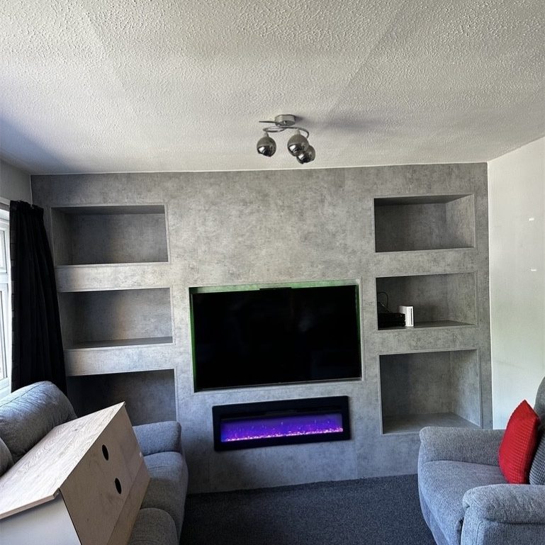 Bespoke fitted media wall Bespoke fitted media wall in Chatham, Kent