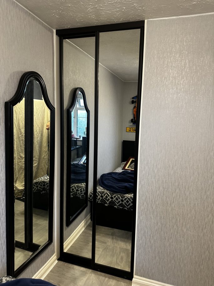 2 door made to measure, bespoke fitted sliding wardrobe in Kent and Maidstone.