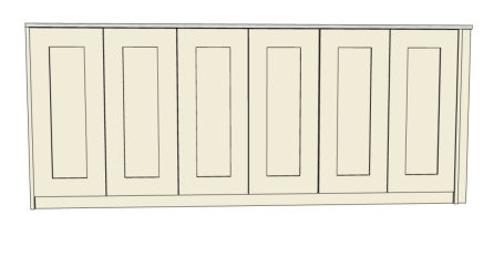 Made to measure, bespoke fitted hallway storage units with shaker style doors, in Kent and Maidstone