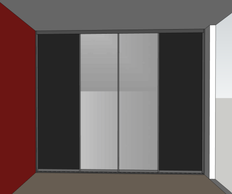 4 door Made to measure, bespoke fitted sliding wardrobe