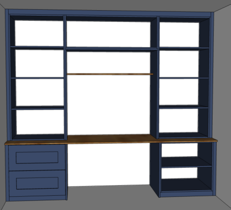 Made to measure, bespoke fitted, home office furniture
