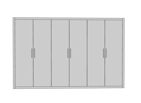 Made to measure, bespoke fitted hinged wardrobe in Kent