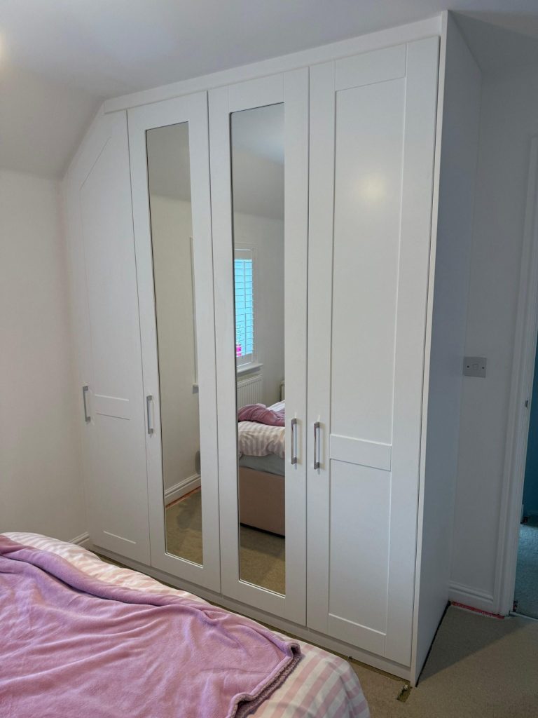 Bespoke fitted, made to measure hinged wardrobes in Chatham, Kent