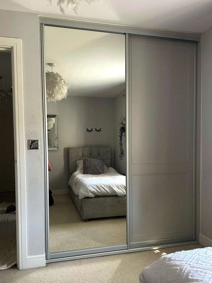 2 door made to measure, bespoke fitted sliding wardrobe in Kent and Maidstone.