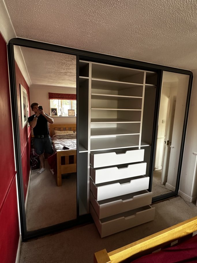 4 door made to measure, bespoke fitted sliding wardrobe in Kent and Maidstone.