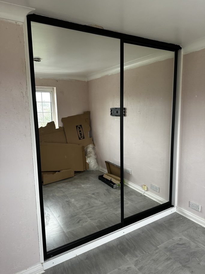 2 door made to measure, bespoke fitted sliding wardrobe in Kent and Maidstone.