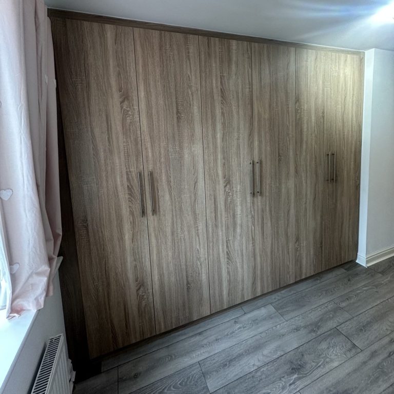 Made to measure, Bespoke fitted 6 door hinged wardrobe in Kent and Medway.