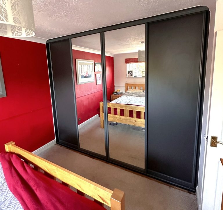 4 door made to measure, bespoke fitted sliding wardrobe in Kent and Maidstone.