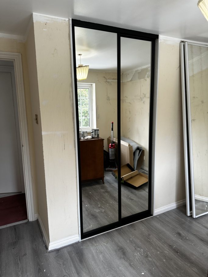 2 door made to measure, bespoke fitted sliding wardrobe in Kent and Maidstone.