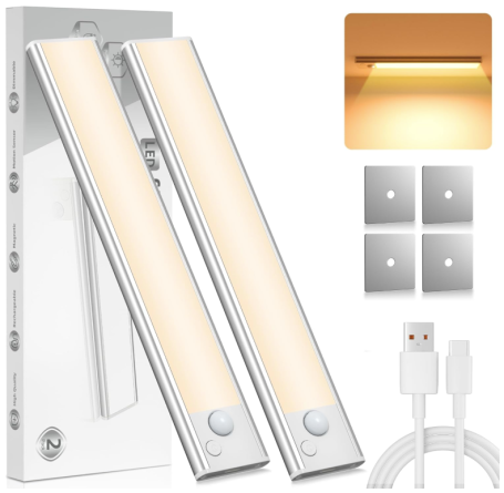 Rechargeable motion censored lights for fitted wardrobe in Kent and Maidstone