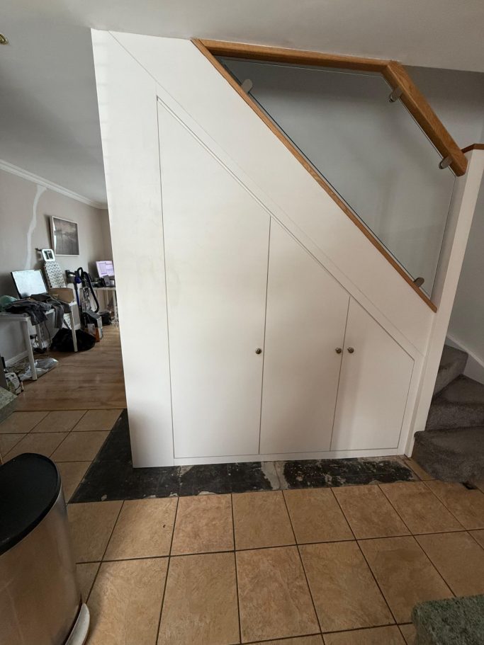 Tailor made, bespoke understairs storage solutions in Chatham, Kent