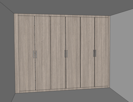Made to measure, bespoke fitted hinged wardrobe in Kent